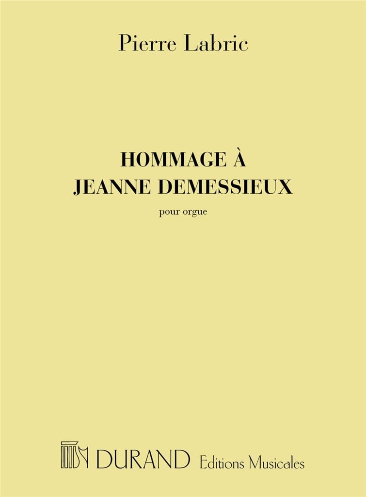 Hommage A Jeanne Demessieux Orgue